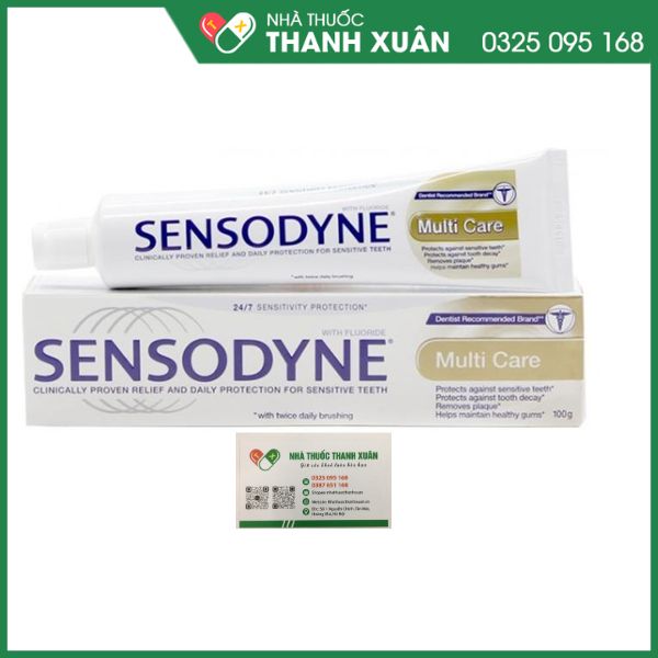 Kem đánh răng Sensodyne Multi Care bảo vệ răng, giảm ê buốt